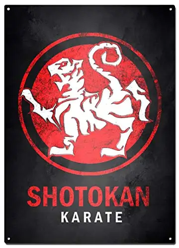 Shotokan Karate Metal Tin Signs,Martial Arts Colorfast Posters, Decorative Signs, Wall Art, Home Decor