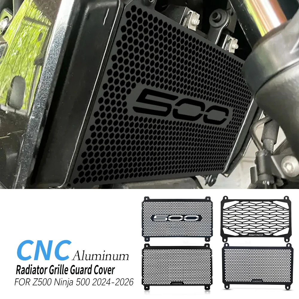 

Z500 Radiator Guard Grille Cover Protector Water Tank Protection For Kawasaki Z 500 Ninja500 SE ABS 2024 2025 Ninja 500 2026