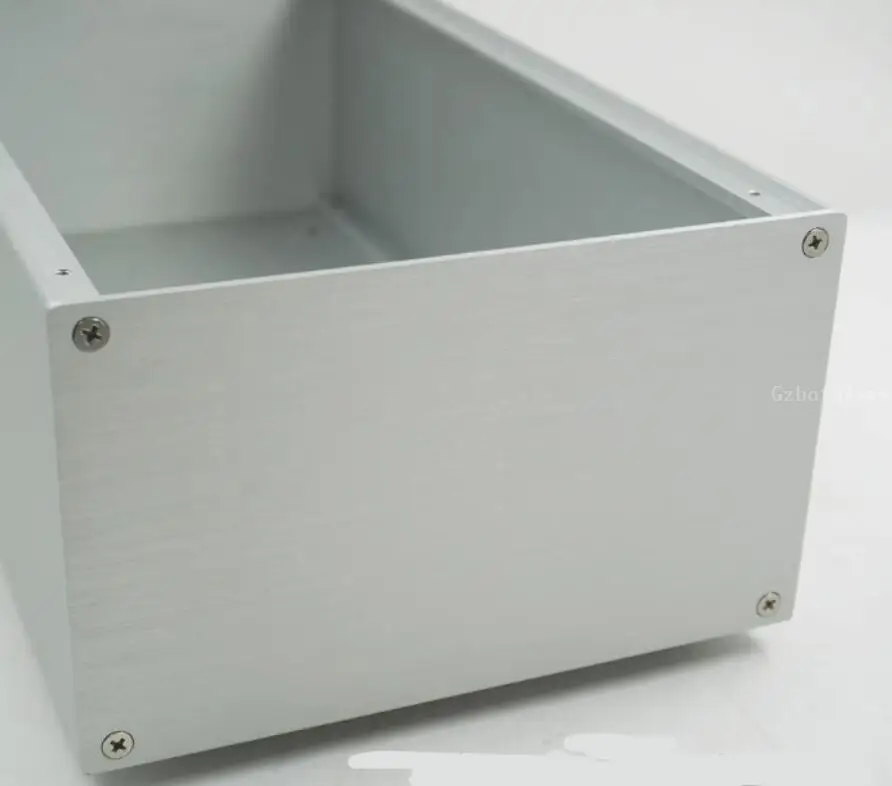 All aluminum power amplifier split  power filter DIY chassis  lithium battery install preamplifier housing W200*H120*D380mm