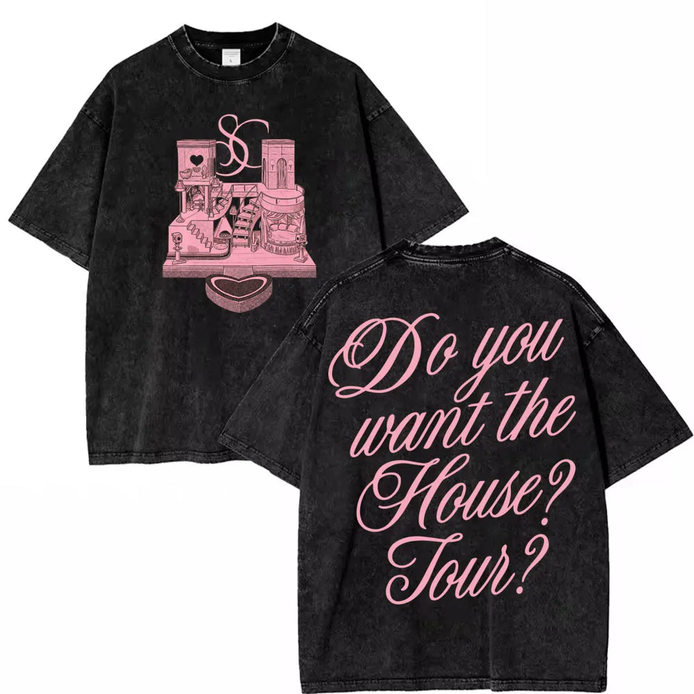 قميص سابرينا كاربنتر هاوس تور 2025 للفتيات تي شيرت قطني صيفي #3