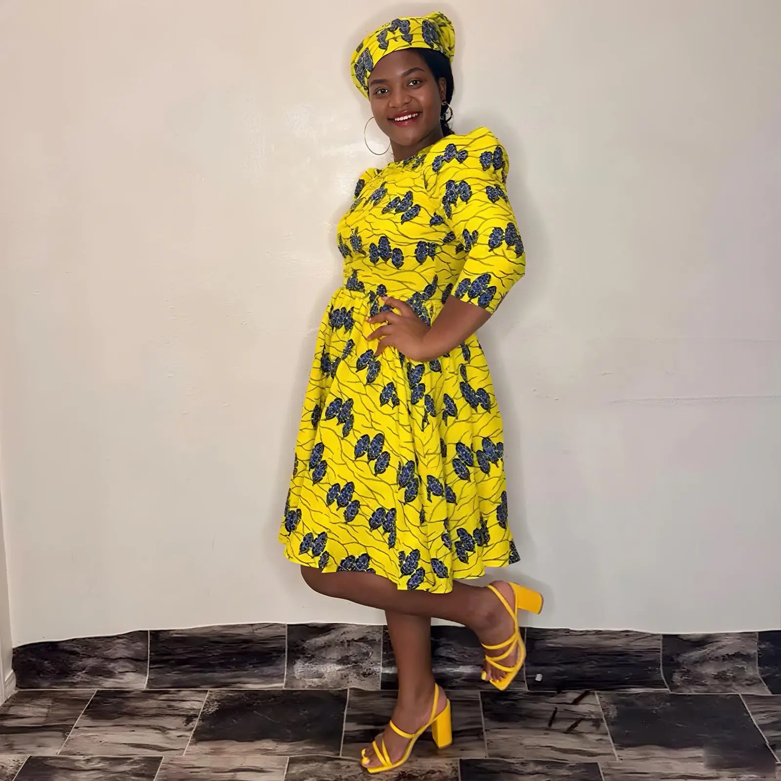 ชุดเดรสแอฟริกันสำหรับผู้หญิงชุดเดรสออกงานเลี้ยงตอนเย็นสง่างามชุดสั้นที่หรูหราคอกลมพร้อมผ้าโพกหัวชุดแต่งงานแบบชนเผ่า2425081สำหรับฤดูร้อน