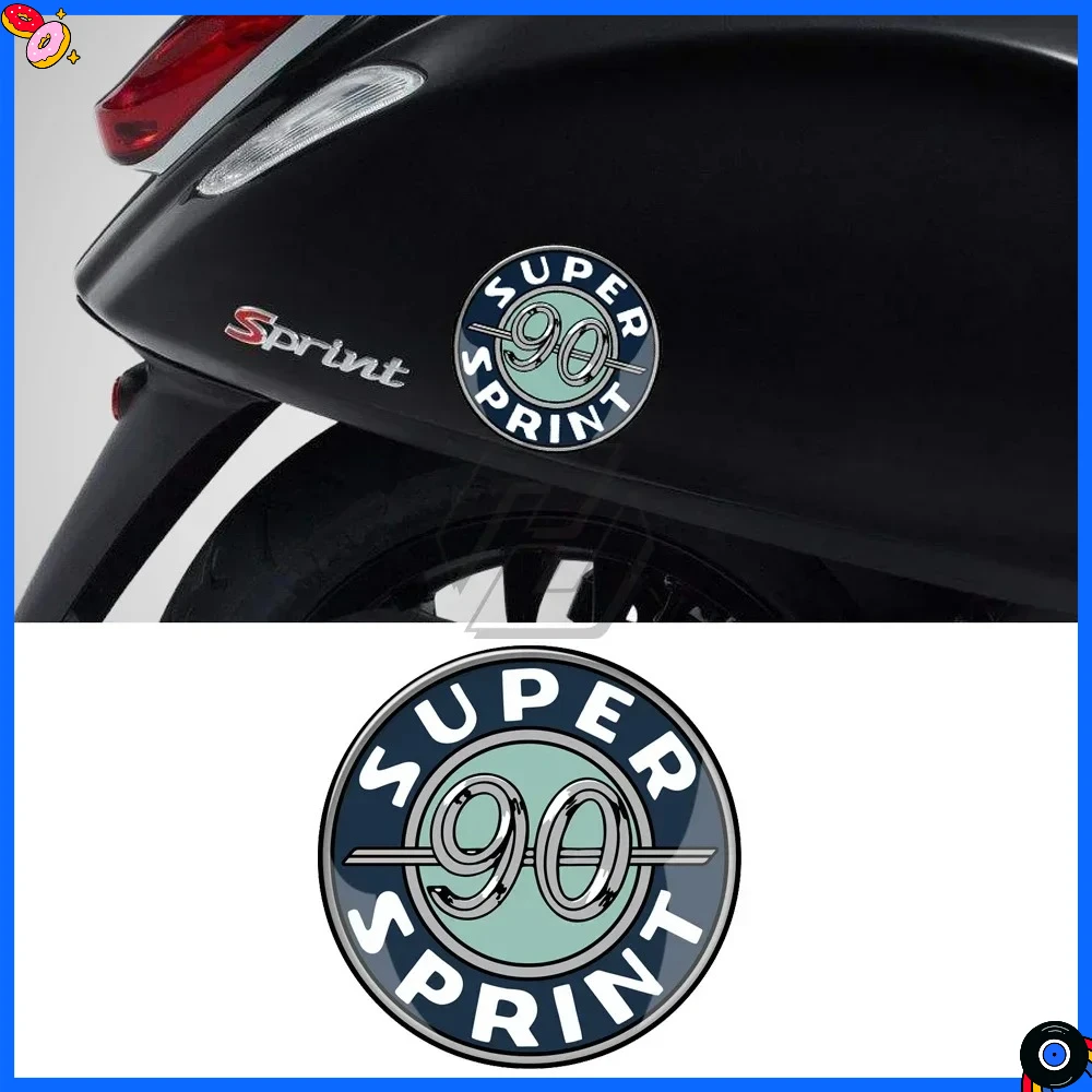 

Motorcycle Stickers For Vespa Super Sprint 50/150 90 Decals 3D Resin Scooter Sticker