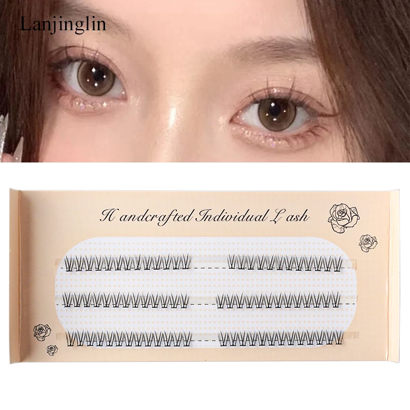 New Individual Lashes Lower Eyelashes 4/5/6mm Natural Lower Under Eyelash Easy Grafting Makeup False Eyelashes Extension Tools