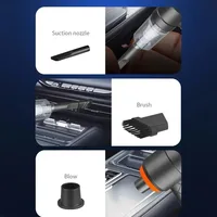 9000Pa Wireless Car Vacuum Cleaner USB Charging 1200mAh Portable Cleaning Appliance Mini Wet and Dry Vacuum Cleaner Household 5