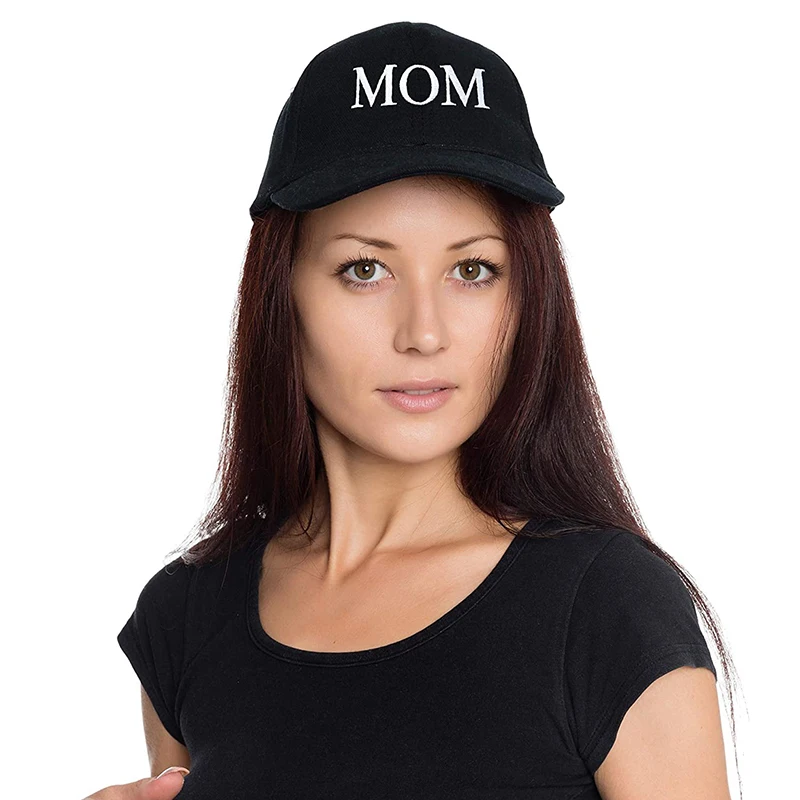 DAD MOM Embroidery Pure Cotton Adjustable Baseball Cap Fashion Unisex Sport Visors Sun Hat Breathable Outdoor Snapback Caps Gift