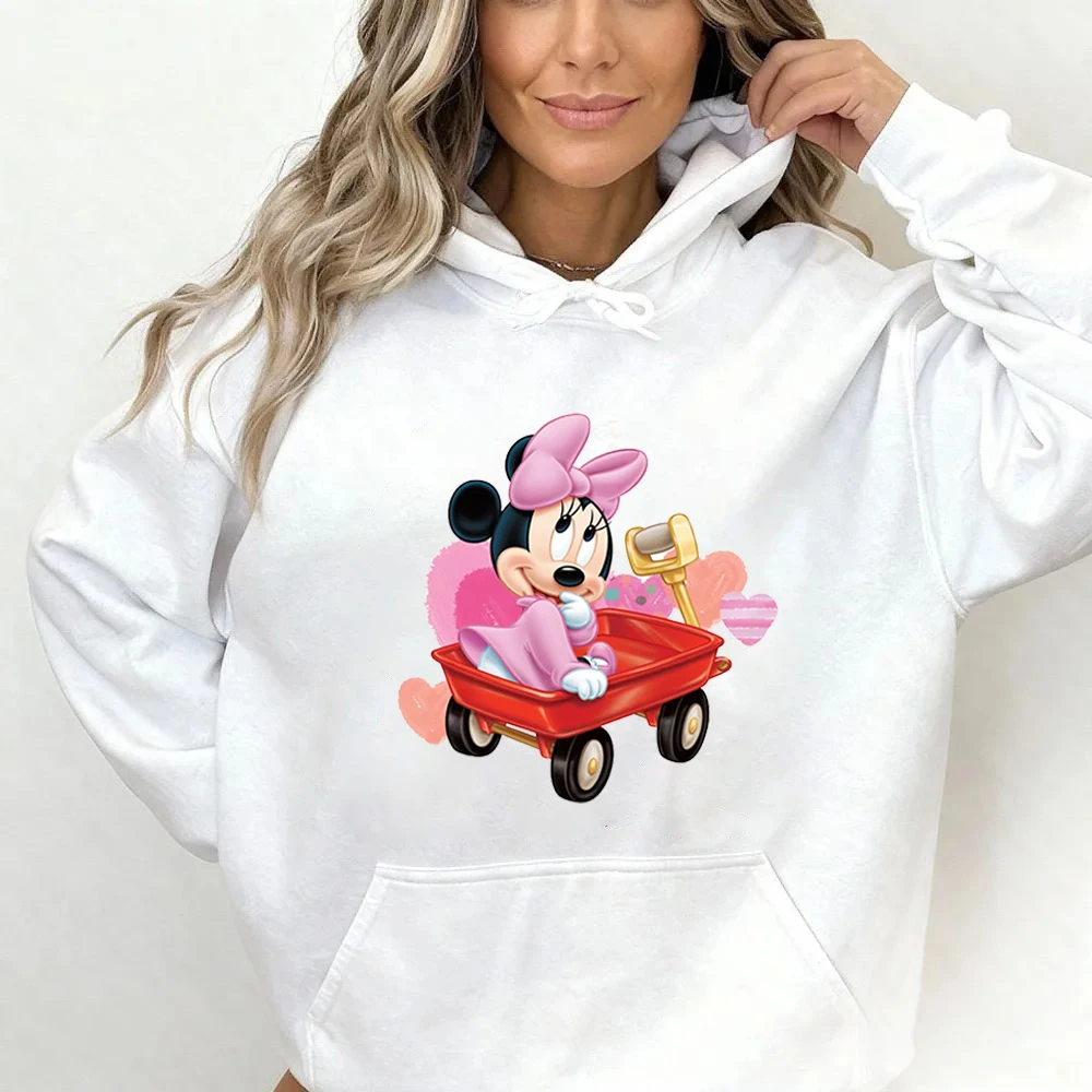 Disney Mickey Minnie Fashion Hoodie Disney Element Pattern Printing Casual Daily Comfortable Breathable Sweater