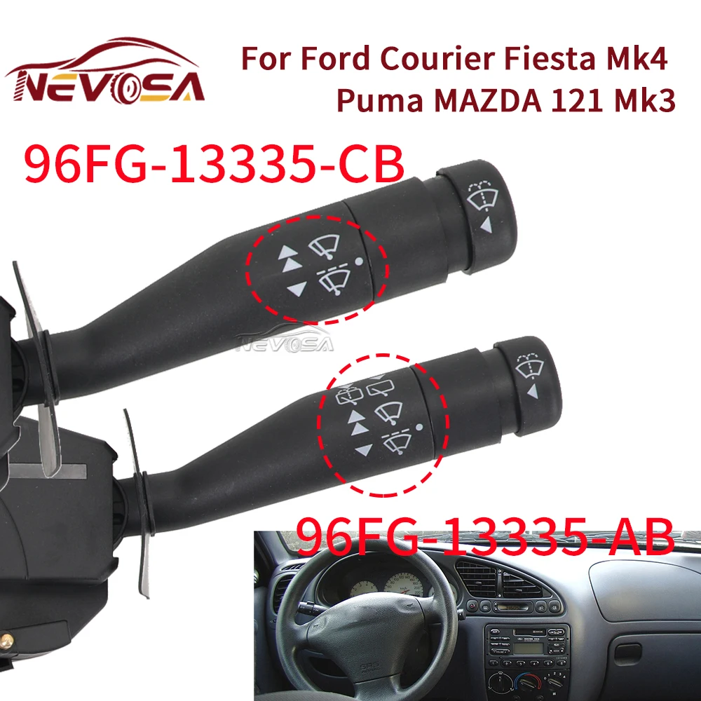 

96FG13335AB для Ford Courier Fiesta Mk4 Puma MAZDA 121 Mk3 1996-1999 комбинированный переключатель стеклоочистителя 97FG13335CB 98FU13335AA