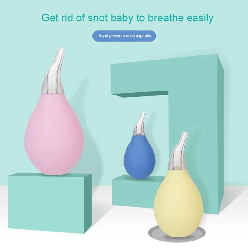 Aspirateur nasal en silicone pour bébé, aspirateur de sécurité, aspiration antarctique, anti-écoulement inversé, opération simple, fournitures de soins pour bébé, article