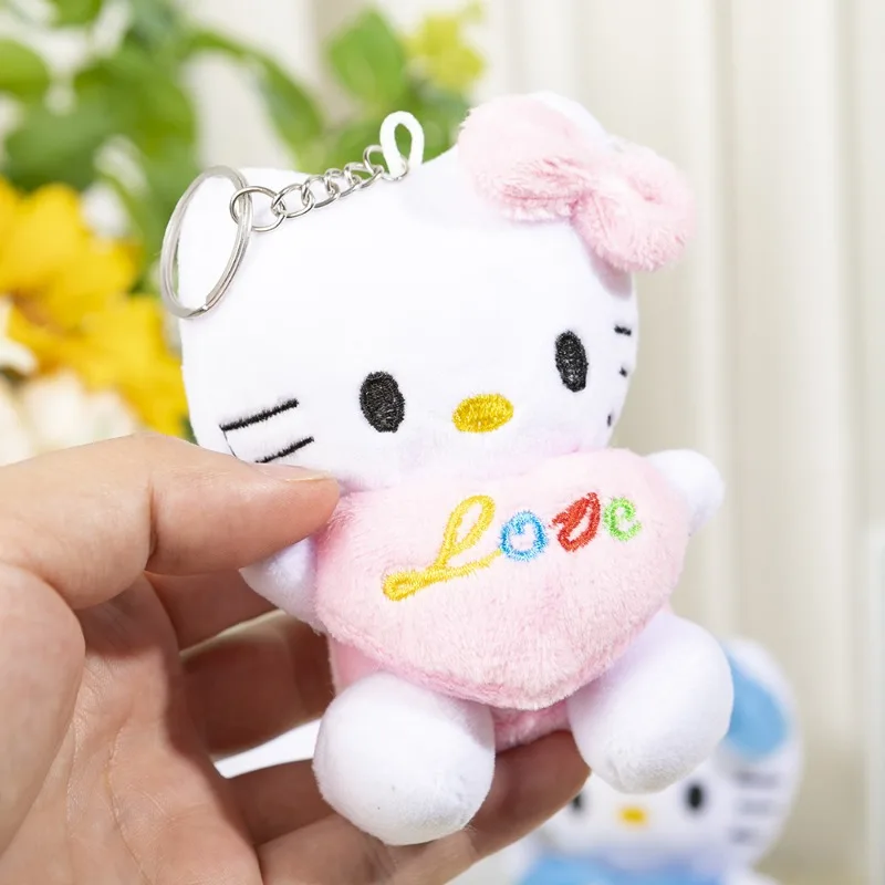 Miniso Sanrio Hello Kitty Doll Cute Stuffed Plush Toy Rag Doll Women's Bag Pendant Children's Birthday Gift Christmas Gift