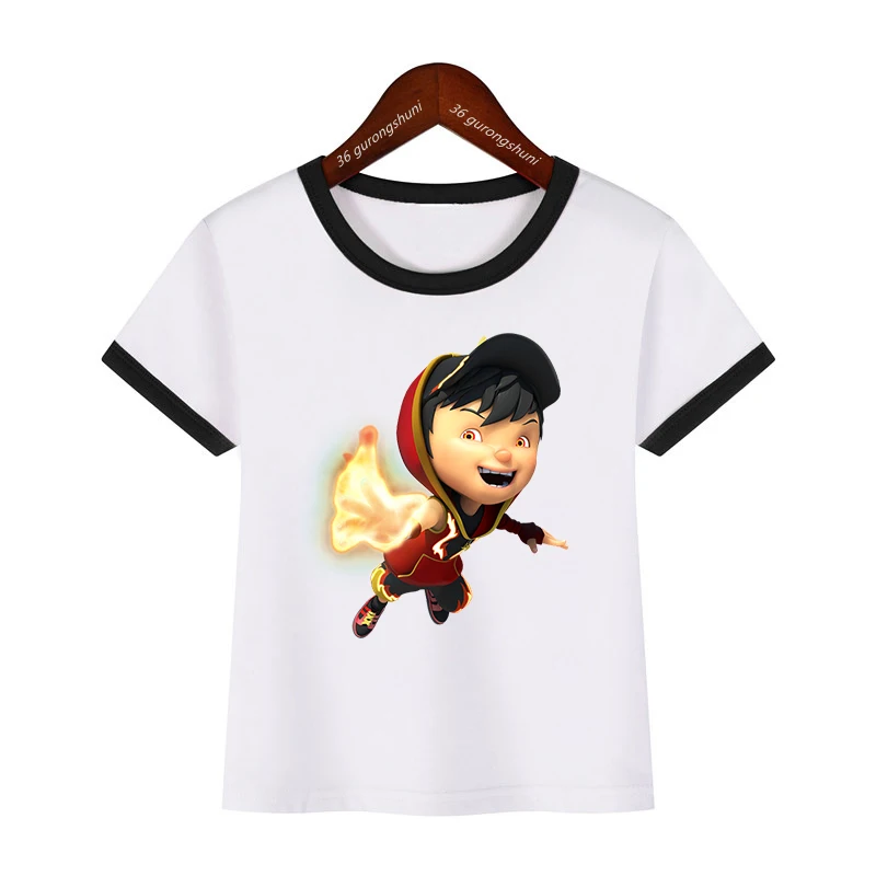 T-Shirt For Boys Funny Cartoon Boboiboy Friends Print Boys Clothes Summer Kids Short Sleeve Tops Cute Children Tshirts Teen Tops