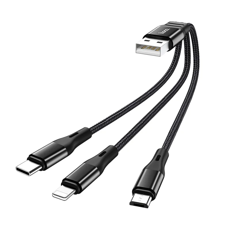 3 in1 Short 25cm USB to USB Type C Micro USB IOS Mobile Phone Charge Cable Fast Charging Cable for Samsung Xiaomi iphone Cable