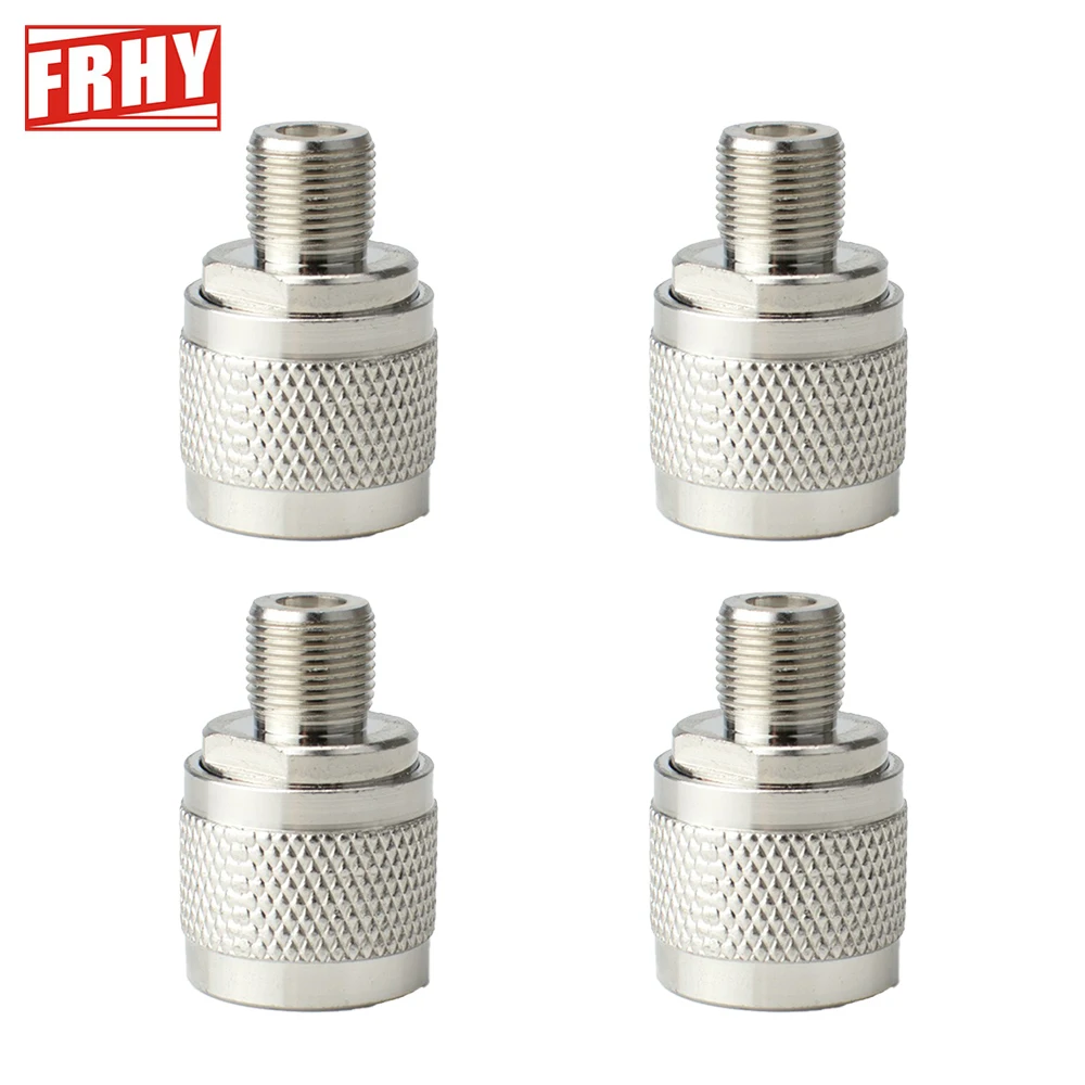 4Pcs N Male to F Female Straight RF Adapter, High-Quality N Type Coaxial Connector, Fast Delivery, Ideal for RF Equipment Cables