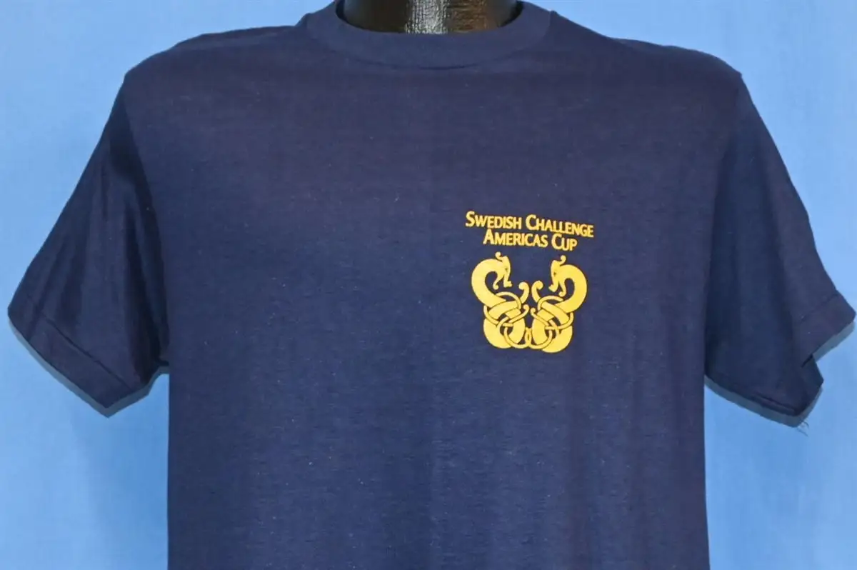 

70s America s Cup Swedish Challenge Sailing Yacht Race Yachting T Shirt Medium