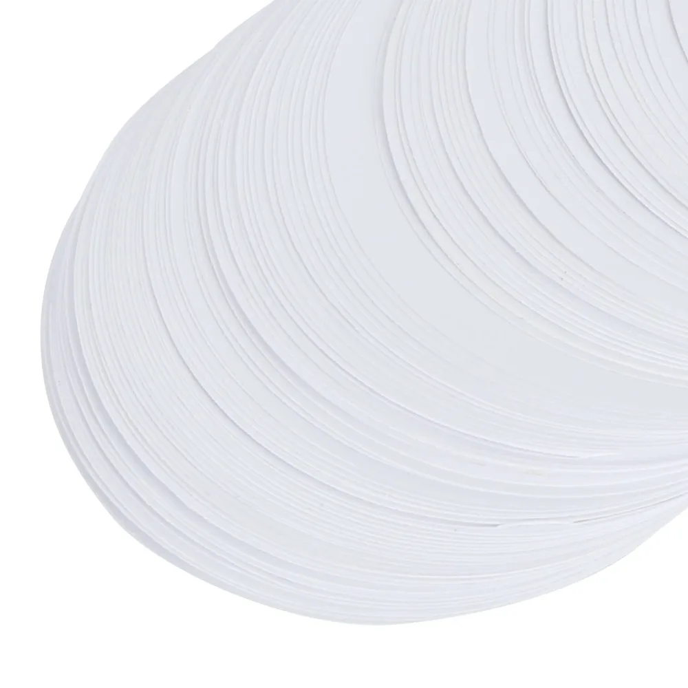 100pcs White Circle Paper Blank Badge Paper Blank Pre-Cut Circles Badge Printer Paper Lightweight Button Badge Paper