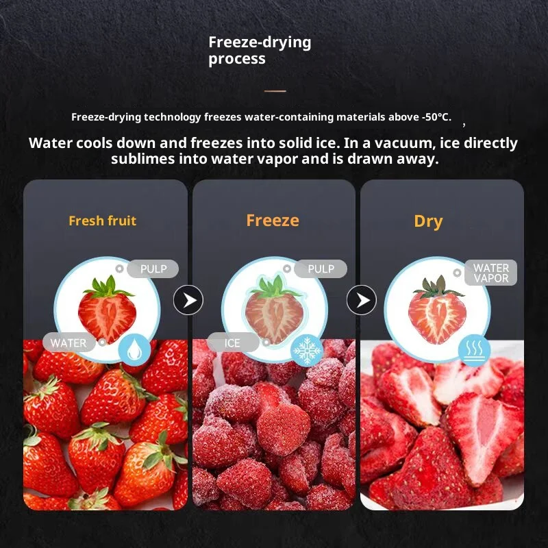 High Productivity Automatic Freeze Dryer Machine Vacuum Freeze Drying Lyophilizer for Vegetable Candy