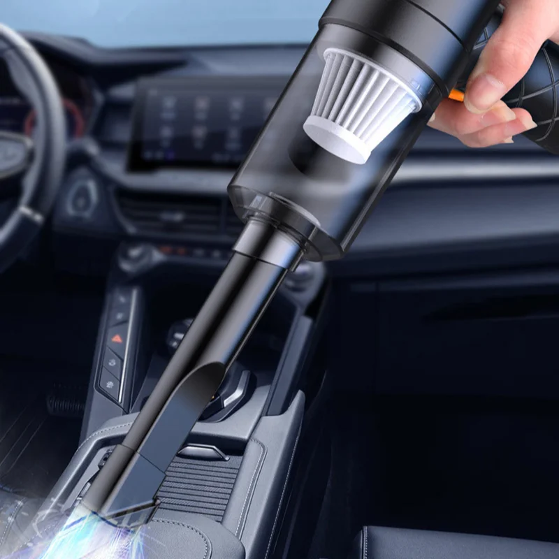 Lenovo Wireless Car Vacuum Cleaner Mounted 3500PA Household Small Rechargeable Handheld Powerful Indoor Sofa Desktop Cleaner