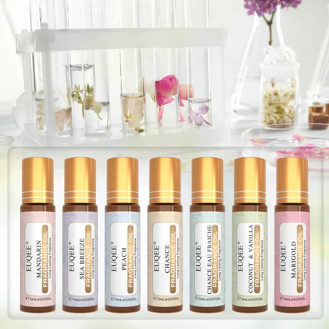 EUQEE 10ML Angel Coconut Vanilla Good Girl Roller Olejki zapachowe dla kobiet Łatwe do przenoszenia, długotrwałe aromaterapeutyczne zapachy do ciała