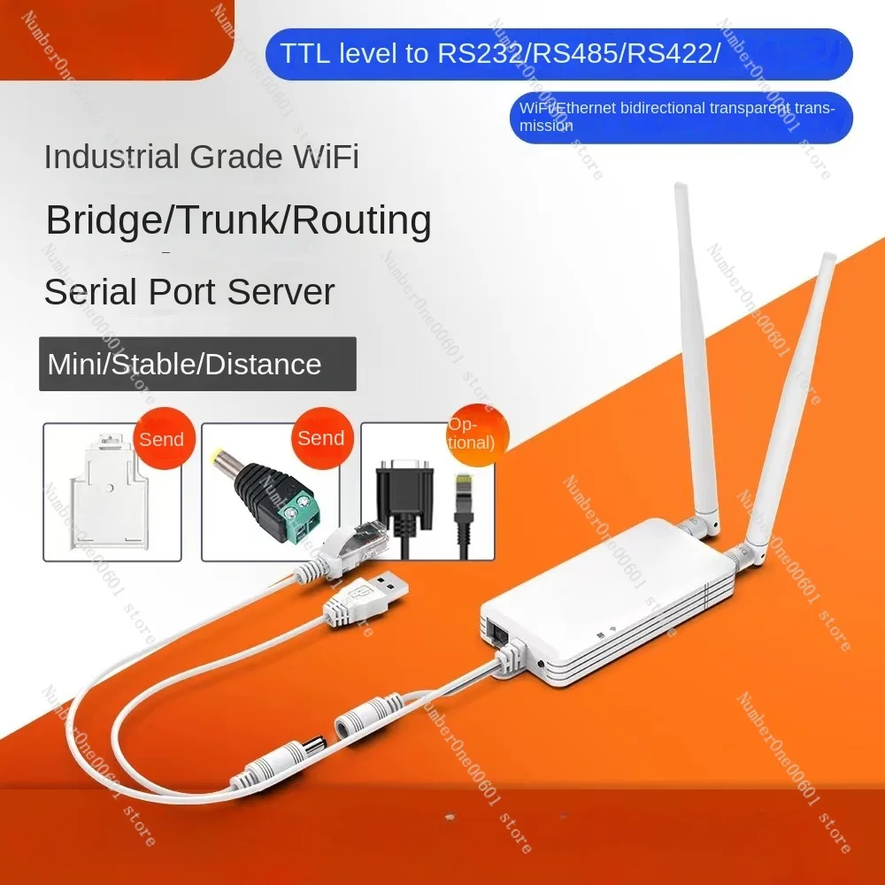 VAP11S-232/UART/TTL Level To RS232/RS485/RS422 To RJ45 Network Port/WiFi Bridge Routing UDP/TCP Transparent Transmission