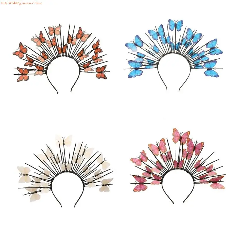 G92D leśna ozdoba do włosów w kształcie motyla symulowana konstrukcja dla dziewczynek do odgrywania ról