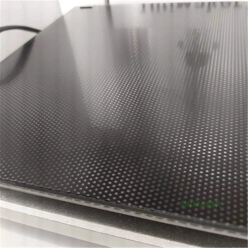 1pcs 120x120mm Voron 0 Series 3D Printer Carbon Crystal Glass Platform Anti-warping Edge