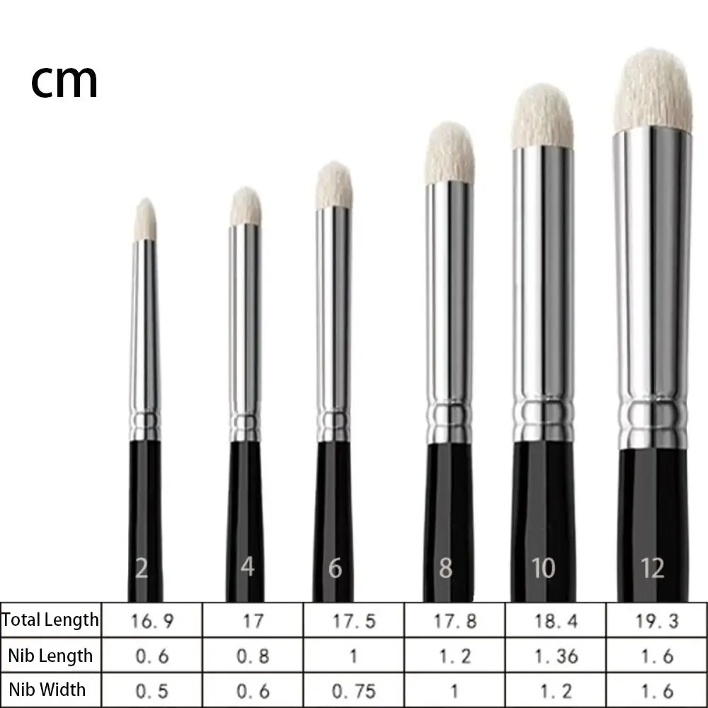 6 Pcs Miniature Art Painting Paint Brush Set Micro Detailing Fantasy Figurines Wood Handle Brushes Fine Detail Scale Models