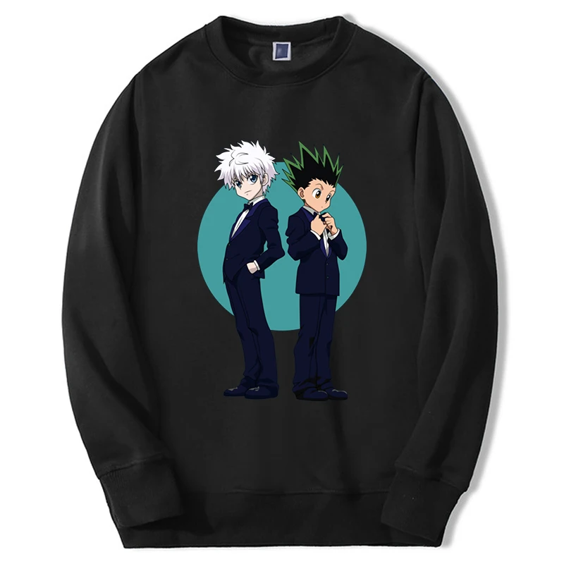 

2024 Hot Anime Hunter X Hunter Sweatshirt Men Women Killua Zoldyck Graphic Hoodie Fashion Crewneck Pullover Harajuku Streetwear