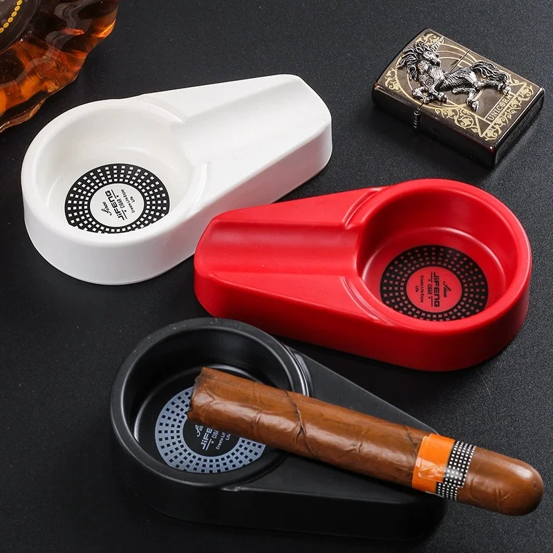 

2026 New Cigar Ashtray Portable Cigarette Ash Tray for Indoor and Outdoor