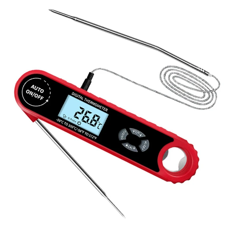 

Meat Thermometer Digital Instant Read Meat Thermometer For Grill Cooking For Kitchen Outside, BBQ, Turkey, Candy, Beef Durable