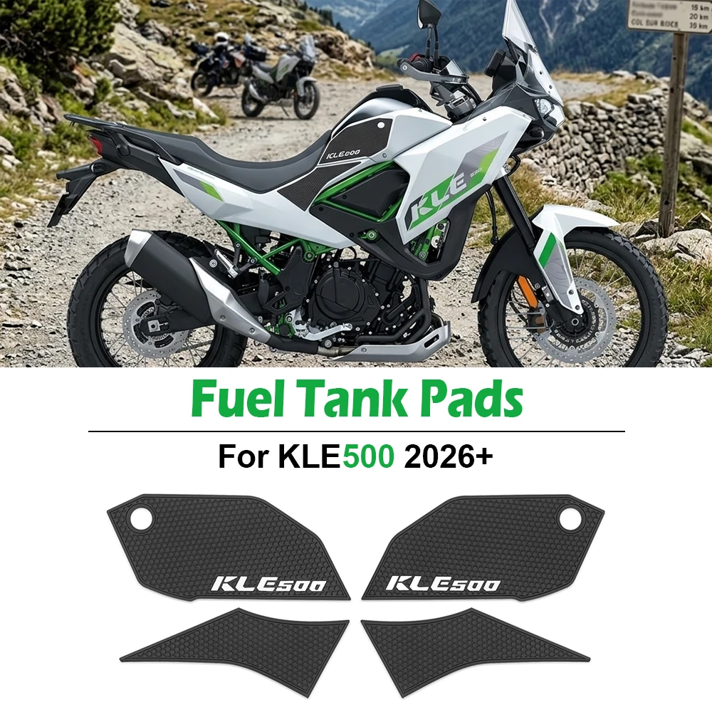 kle-500-se-2026-バイク用燃料タンクパッドプロテクターステッカー-デカール-ガスサイドニーグリップタンクパッド-カワサキ-kle500-se-abs-2026用