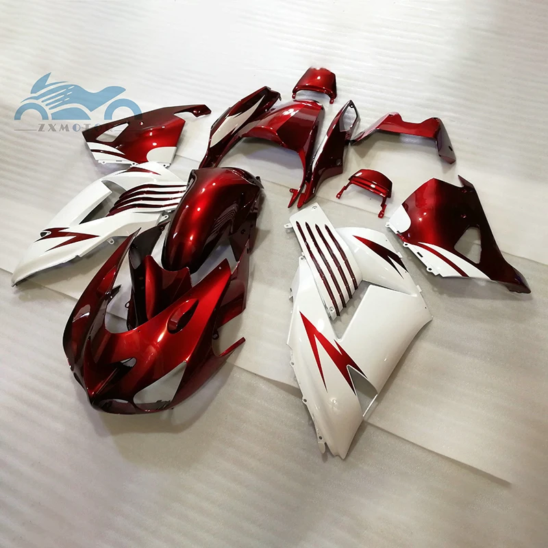 

Injection fairings kit for KAWASAKI Ninja ZX14R 2006 2008-2011 motorcycle ABS fairing kits ZX 14R 06 07 09 10 11 red white parts