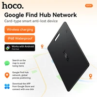 Rastreador Android con etiqueta inteligente tipo tarjeta HOCO, compatible con Google Find My, localizador de carga inalámbrica, etiqueta GPS antipérdida, llave para mascotas