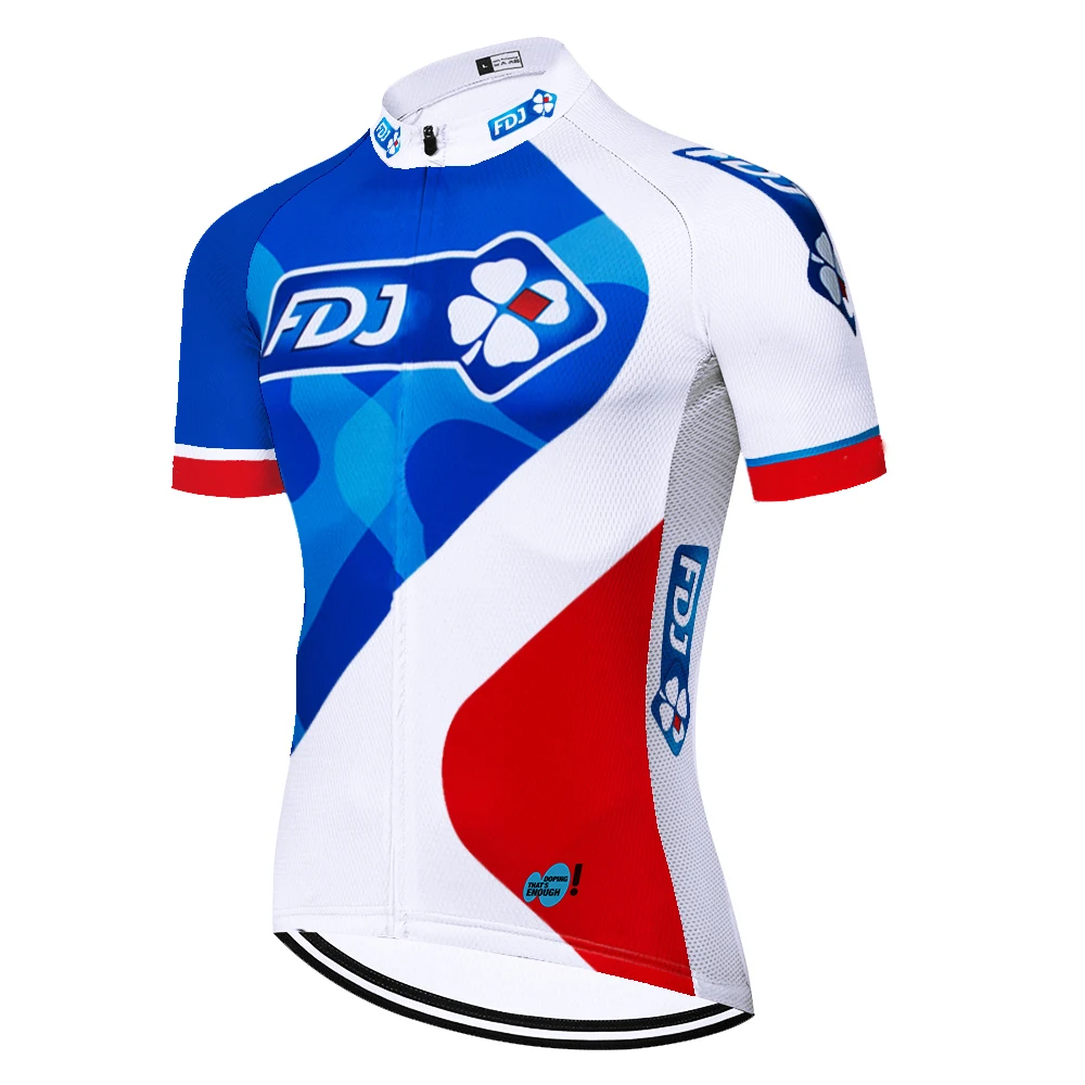 2024 FDJ maillot ciclismo hombre cycling jersey men 자전거의류 ropa enduro tenue vtt homme bike shirt camiseta mtb джерси mtb의류