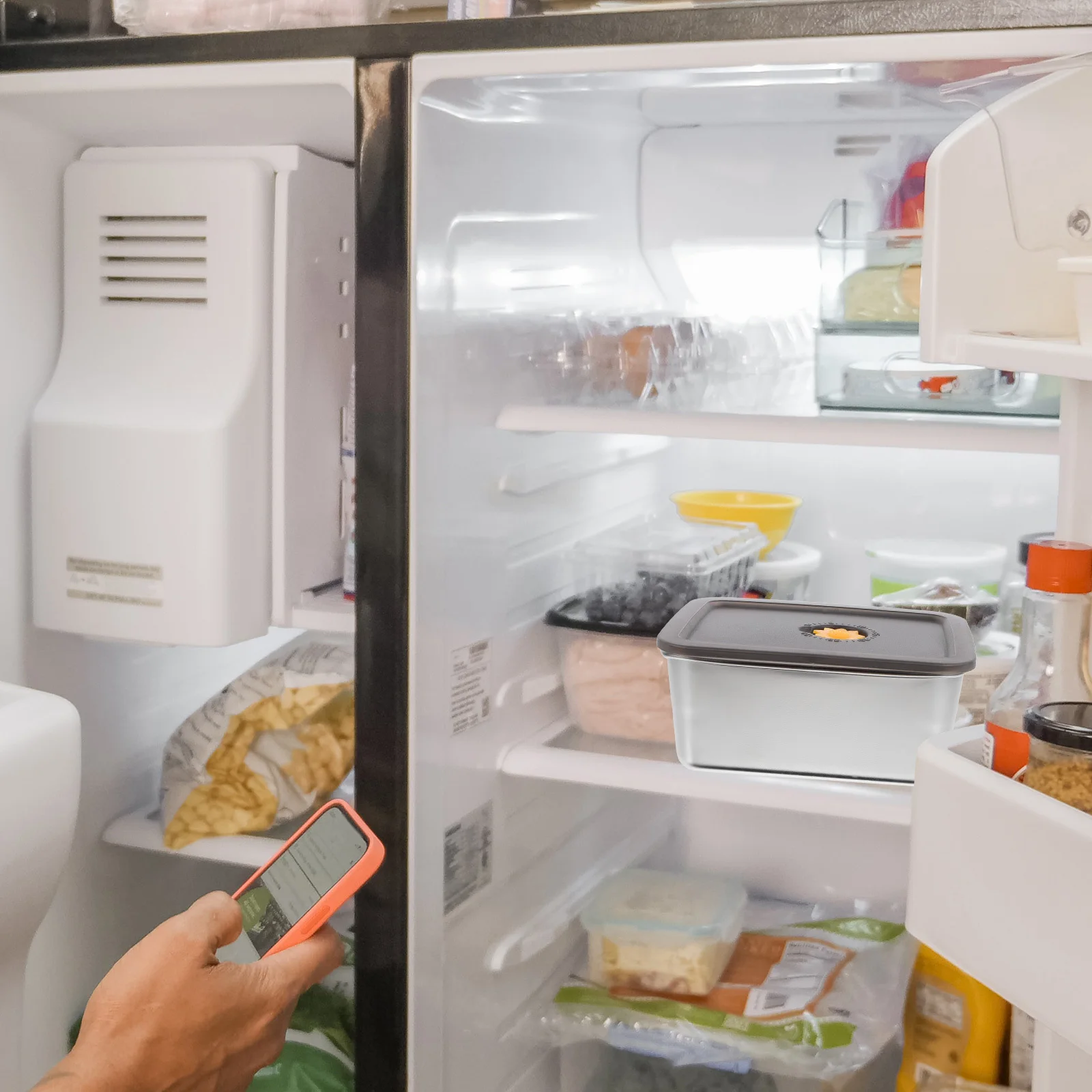 

3Pcs Stainless Steel Food Storage Container Fruit Fresh-Keeping Box Leakproof Refrigerator Organizer Lunch Box Sealed