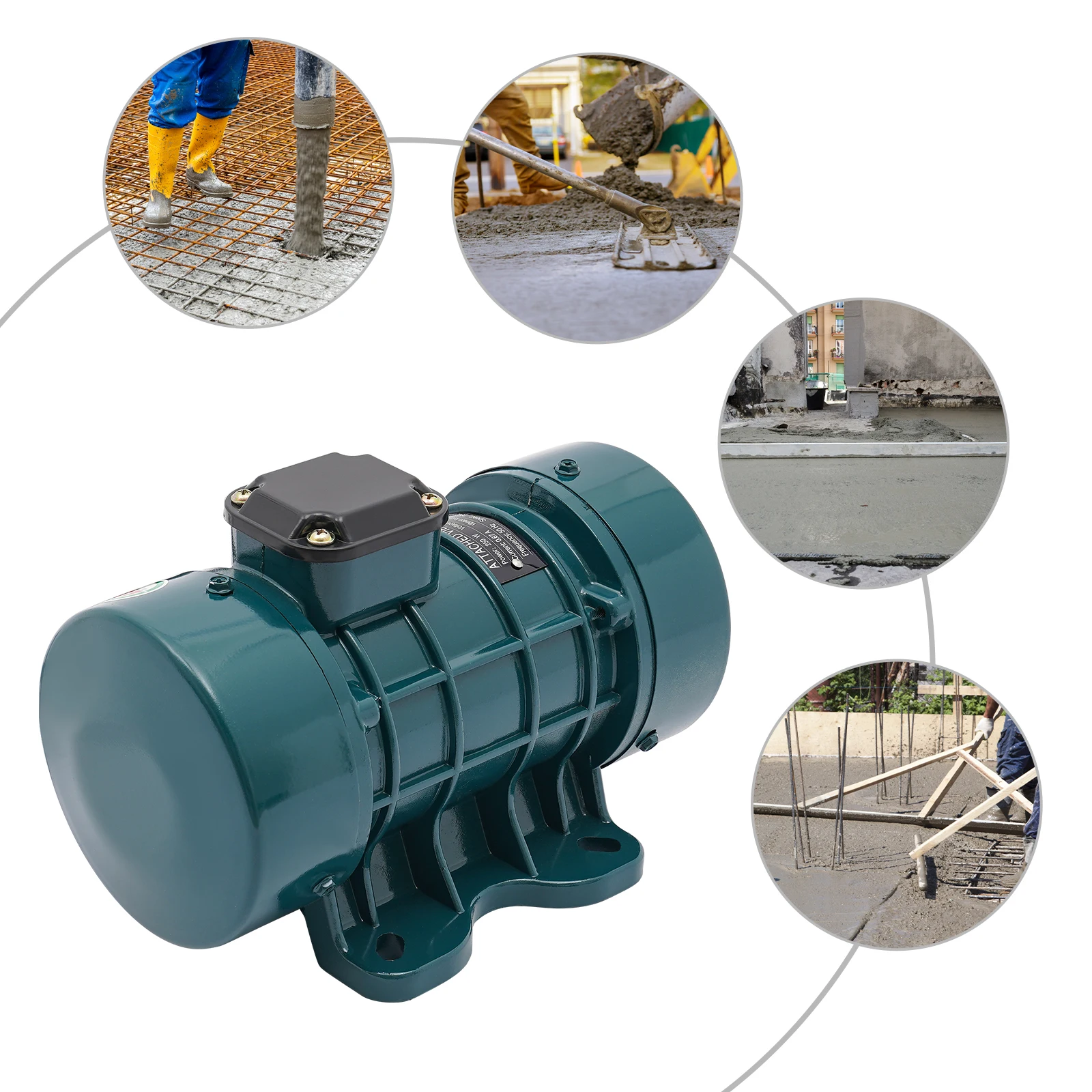 محرك اهتزاز الخرسانة الكهربائي 2840 دورة في الدقيقة 250 وات |   محرك اهتزاز اهتزاز 220 فولت