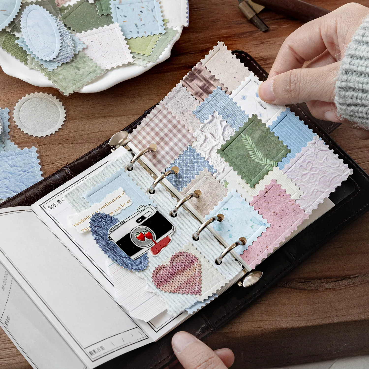 

5pcs/1 lot Sticker Set Stamps Gentle Series Gentle Stamps Hand Account Book Decoration Collage Materials
