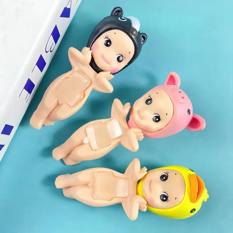 

New 12pcs 5cm Sonny Angel Lying Down Angel Mini Doll Cheek Support Doll Blind Box Ornaments Cute Mysteries Surprise Toy Gifts