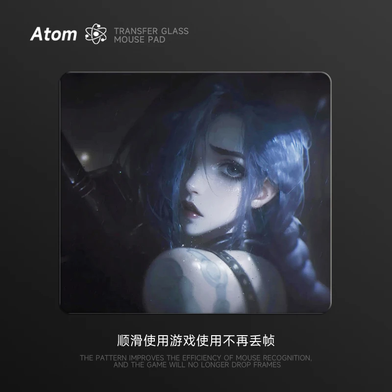 

Glass Mouse Pad Anime Tempered PV Smooth FPS Esports Desk Mat DIY Customized Pattern Mousepads Gaming Keyboard Accessories Gift