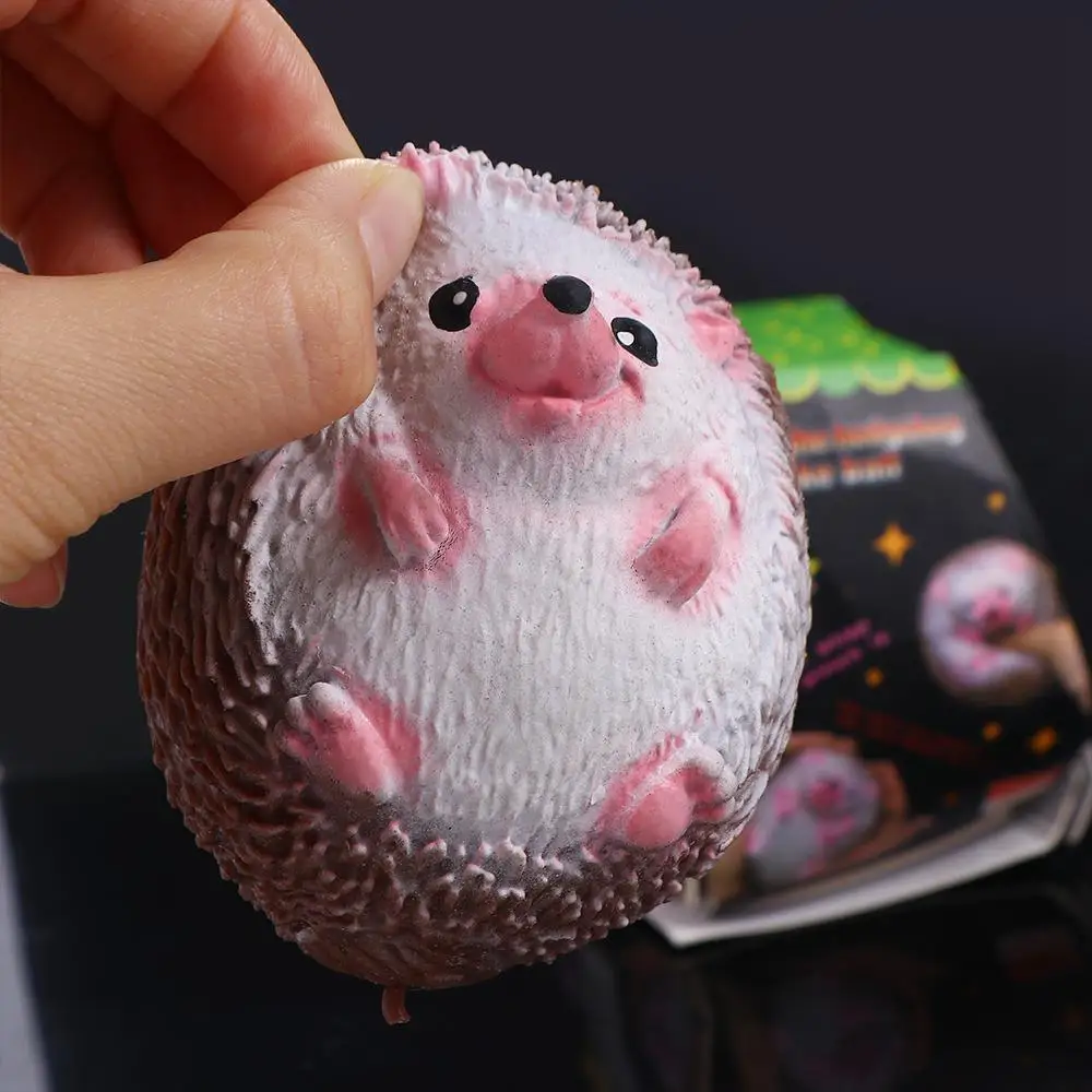 Stress Ball Animals Cartoon Hedgehog Decompression Toys TPR Quick Rebound Fidget Toys Kids Fun Squeeze Toys Halloween