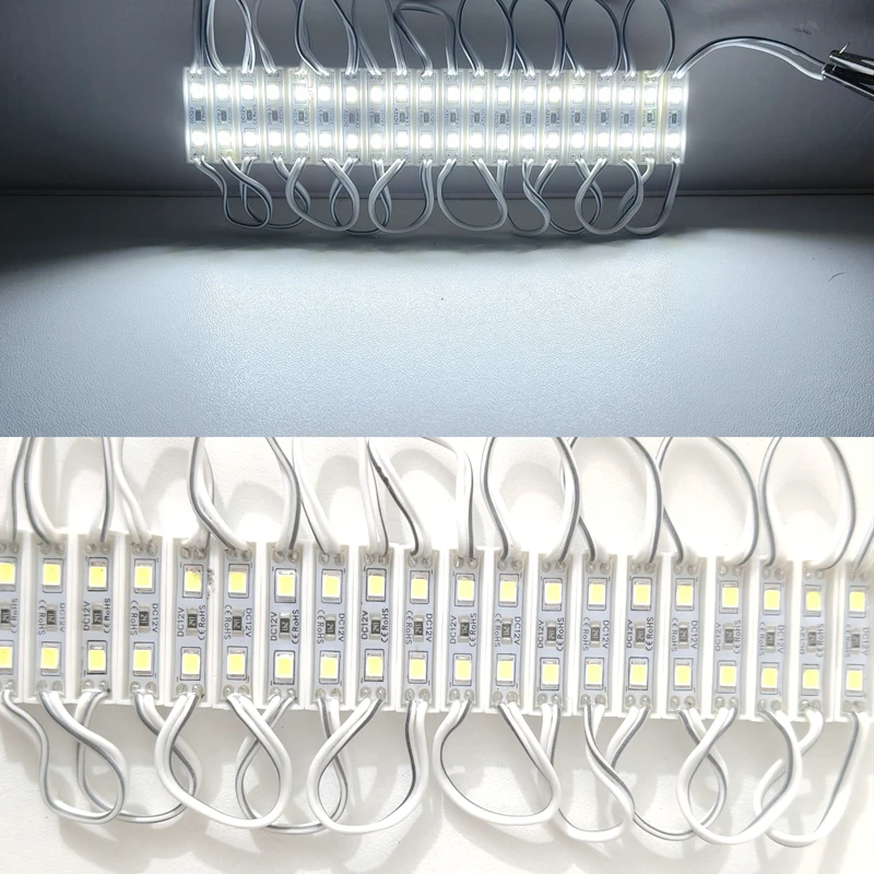 20PCS Mini Slim LED Module Small Narrrow LED Module 25mmx7mm 2835 2 LED 12V Yellow Red Green Blue Backlight Storefront Module