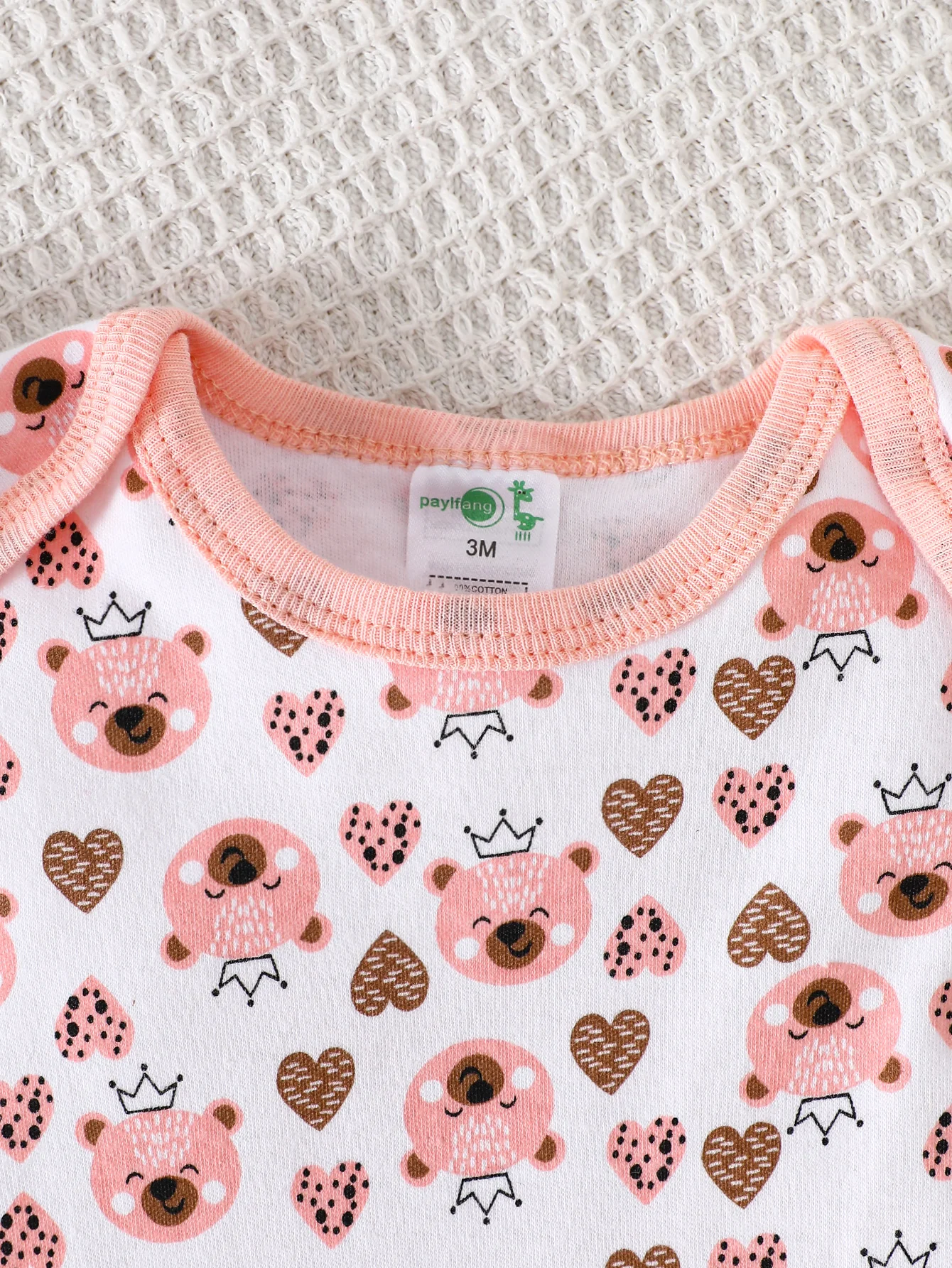 Baby Mädchen 3-teiliges Strampler-Set Sommer Rüschenärmel Ärmelloser Body Neugeborenen Säugling Blumenmuster Jumpsuit Babykleidung – Detail 4