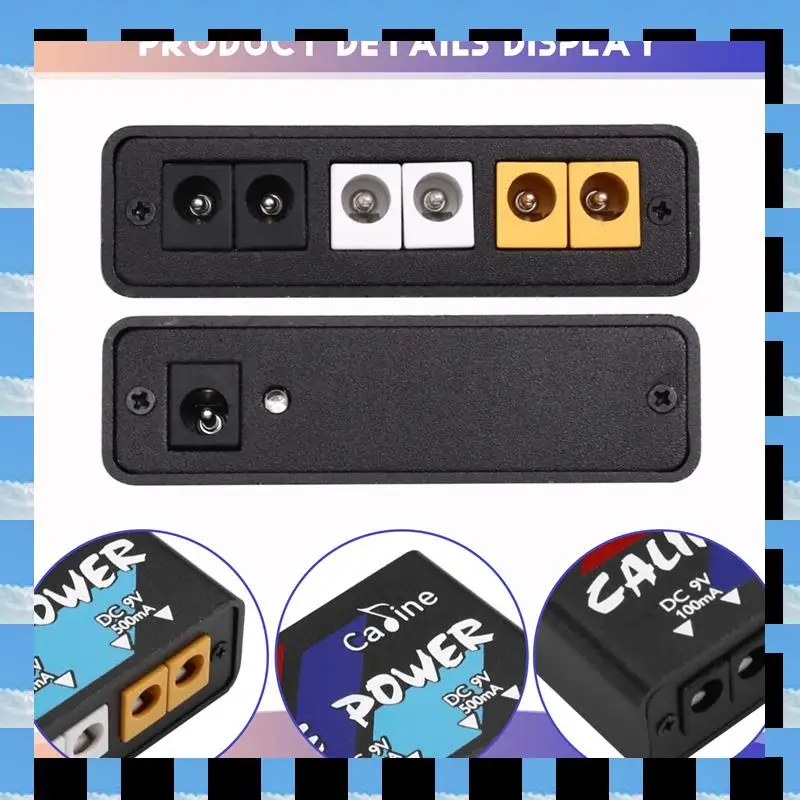 

ABME CP-02 Портативный источник питания для гитарной педали с несколькими выходами, 9 В, с адаптером и 6 кабелями, вилка AU