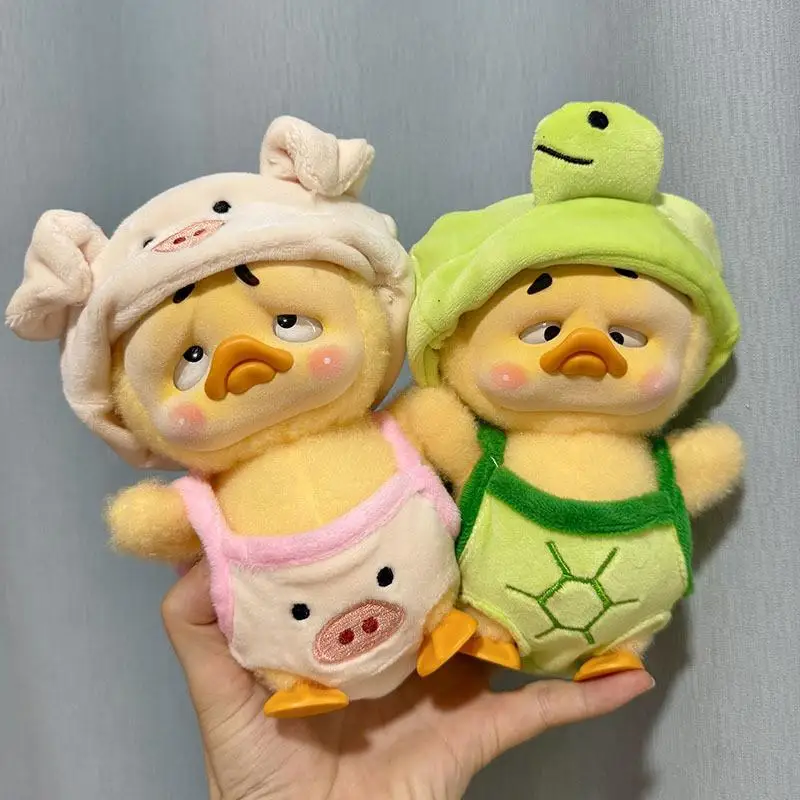 For Upset duck Plush Doll clothes Small Yellow Duck Doll clothes Headband Suspender Shirt