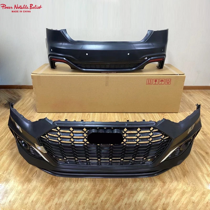 RS5 Front bumper with grill for Audi A5 S5 B9.5 Front bodykit facelift rs5 car bumper for audi a5 s5 rs5 2020 2021 2022