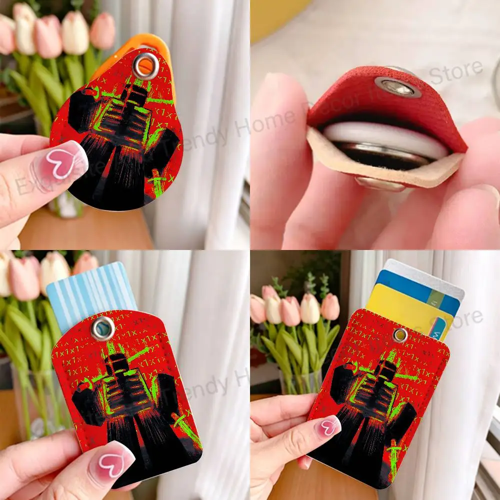 1x1x1x1 Cool F-Forsakens-S Premium PU Leather Card for Daily Use Holder Card Case with Metal