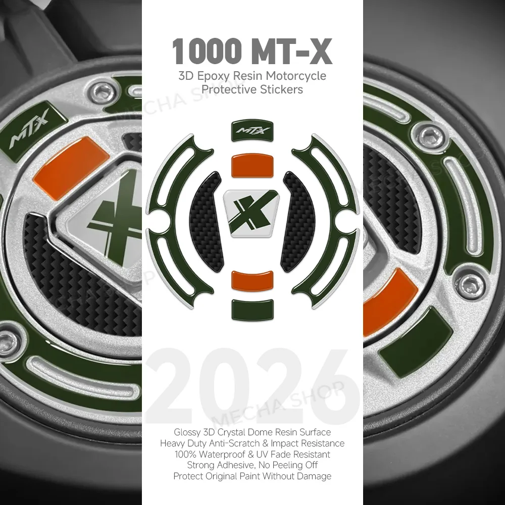 

3D Motorcycle Tank Cap Sticker Fuel Cap Protection Decals For CFMOTO 1000MT-X 1000MTX 2026