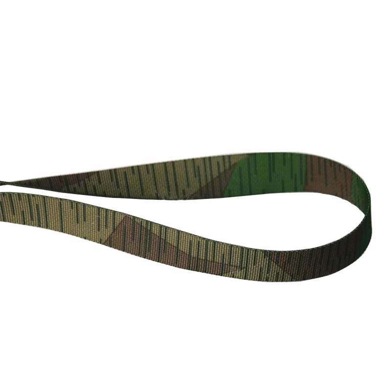 

2.5cm Width German Splintertarn Camouflage Webbing Non-elastic Strips Tactical Bag Straps Belt Molle Outdoor Bag Straps DIY