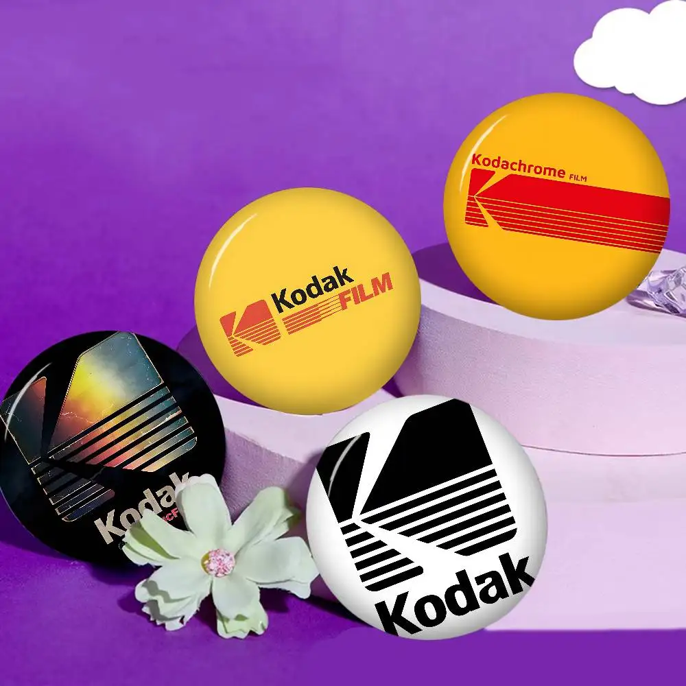 K-Kodak Logo Anime Brooches Cute Cartoon  Badge Jacket Jeans Lapel Pin Gift Accessorie