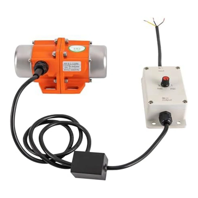 Vibration Motor, 30W Vibrating Asynchronous Vibrator Vibration Motor 110V 3600RPM As Shown Apply In Mining