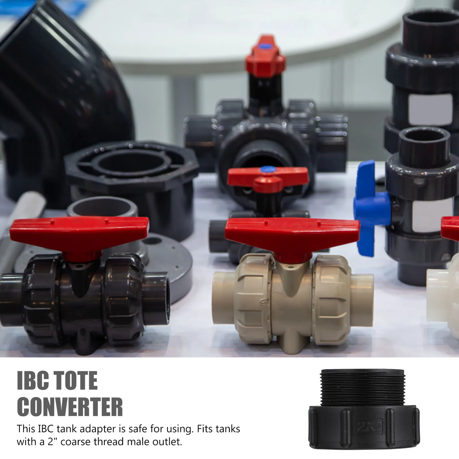 

1Pcs Ibc Tank Converter Plastic Quick Connect Hose Adapter Durable Water Tank Connector Acid Alkali Resistant Ibc Tote Converter