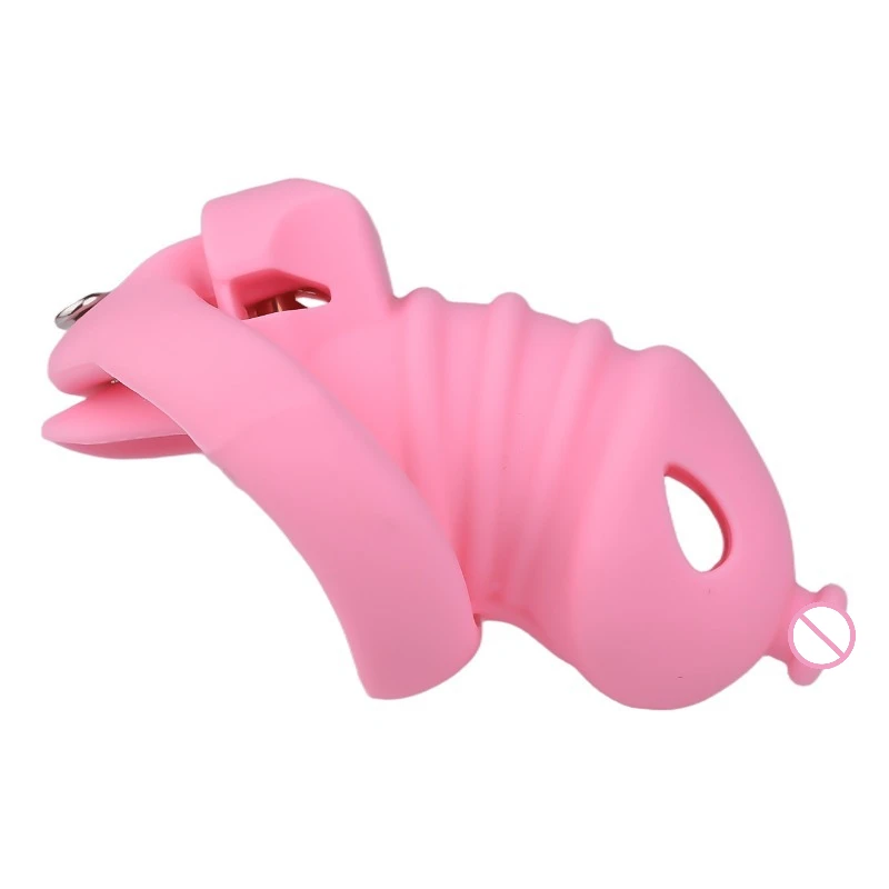 Silicone Chastity Cage Male Cock Lock Sex Toys BDSM Gay Erotic Urethral Device Lock Chastity Device Masturbator Sex SM Product